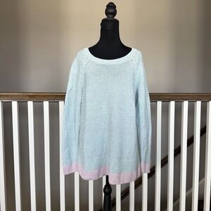 TALBOTS Plus Long Sleeve Linen Cotton Blend 1X Coastal Nautical Preppy Beach